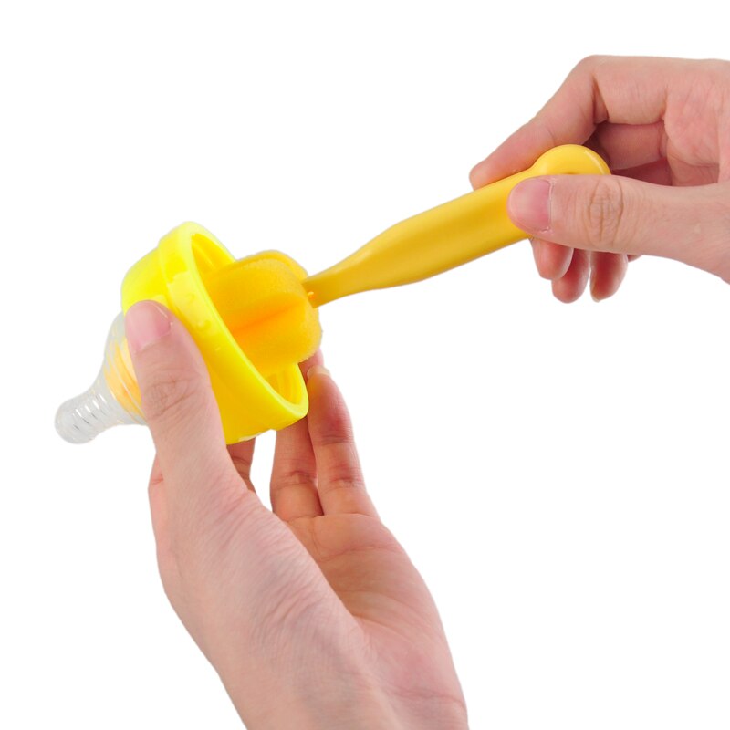 Set di spazzole per biberon per bambini detergente per capezzoli Nylone spazzola per biberon lunga spugna bicchiere di plastica latte tazza d&#39;acqua pulizia biberon