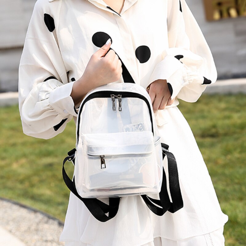 Zomer Mode Vrouwen Rugzak Transparant Student Tassen Clear Veelzijdige Rugzakken Vrouwen Waterdichte Pvc Reistassen