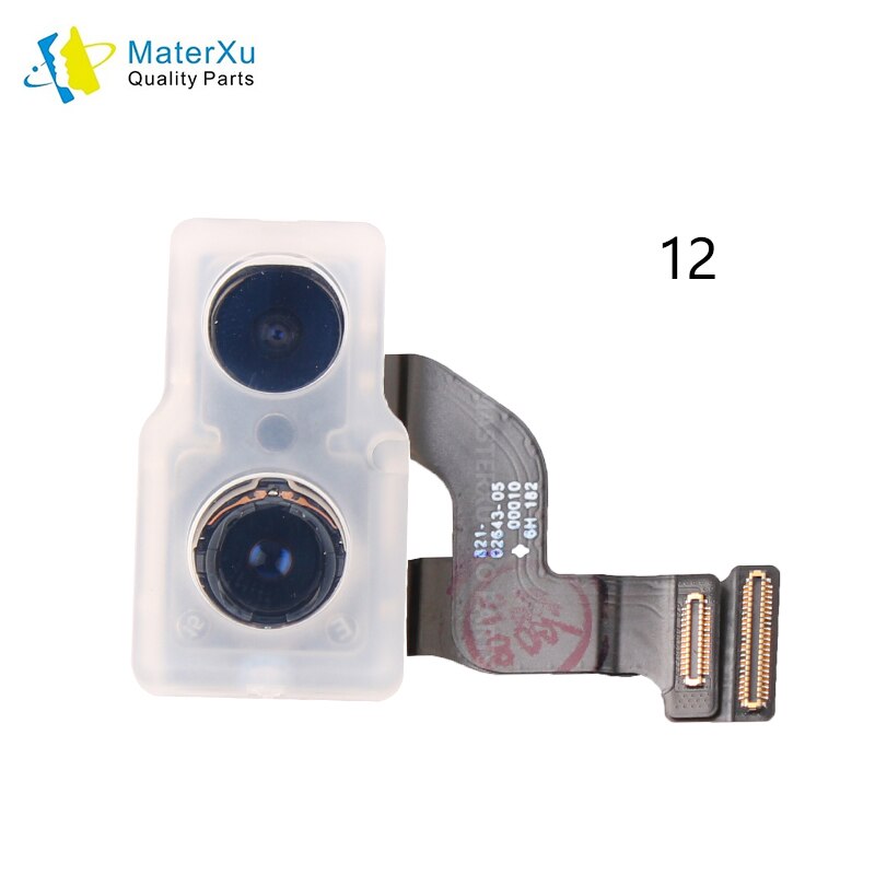 Origina Rear Big Camera Flex Voor Iphone 11 12 13 X Xs Xr Mini Pro Max 7G 7P 8G 8P Telefoon Sensor Kabel Reparatie Armatuur Onderdelen Kits: 12