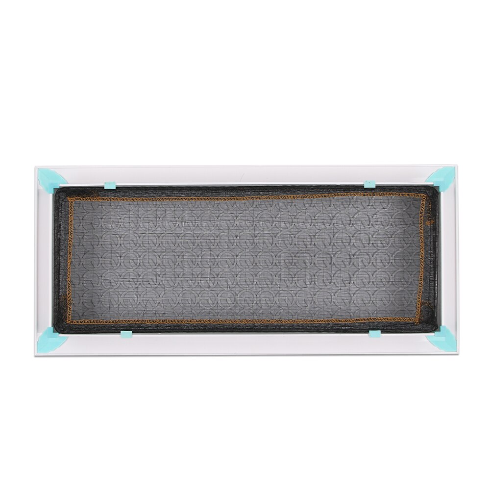 500mm x 200mm cercle-motif blanc rectangulaire en plastique cadre en acier décoratif retour Grille d'aération Style rétro registre d'air