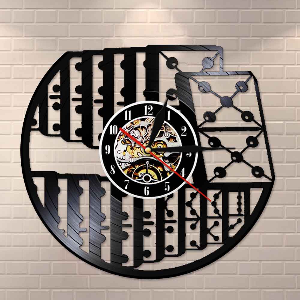 Dominosteine Spiel Wanduhr mit LED-hintergrundbeleuchtung Unterhaltung Schach Spiel Dame 3D Vinyl aufzeichnen Uhr Wohnzimmer Innere Dekor