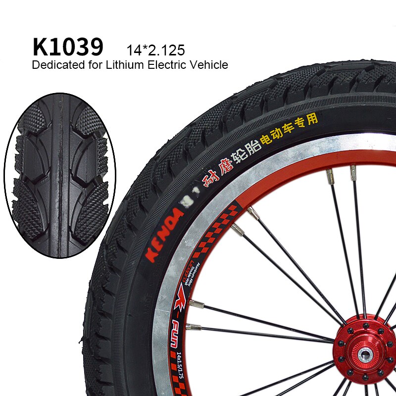 KENDA 10x2.0 Bicycle Tire 14&amp;quot; 12 Inch 14X1.75 16x1.35 BMX Bike Tyres Kids MTB Mountain Tires Cycling Riding Electric car tires: k1039 14x2.125Electr