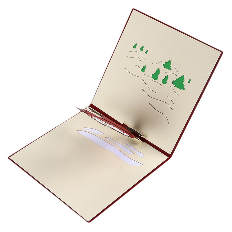 Greeting Cards Christmas Decorations 3D Pop Up Card Santa Claus Christmas Merry Christmas Greeting Cards