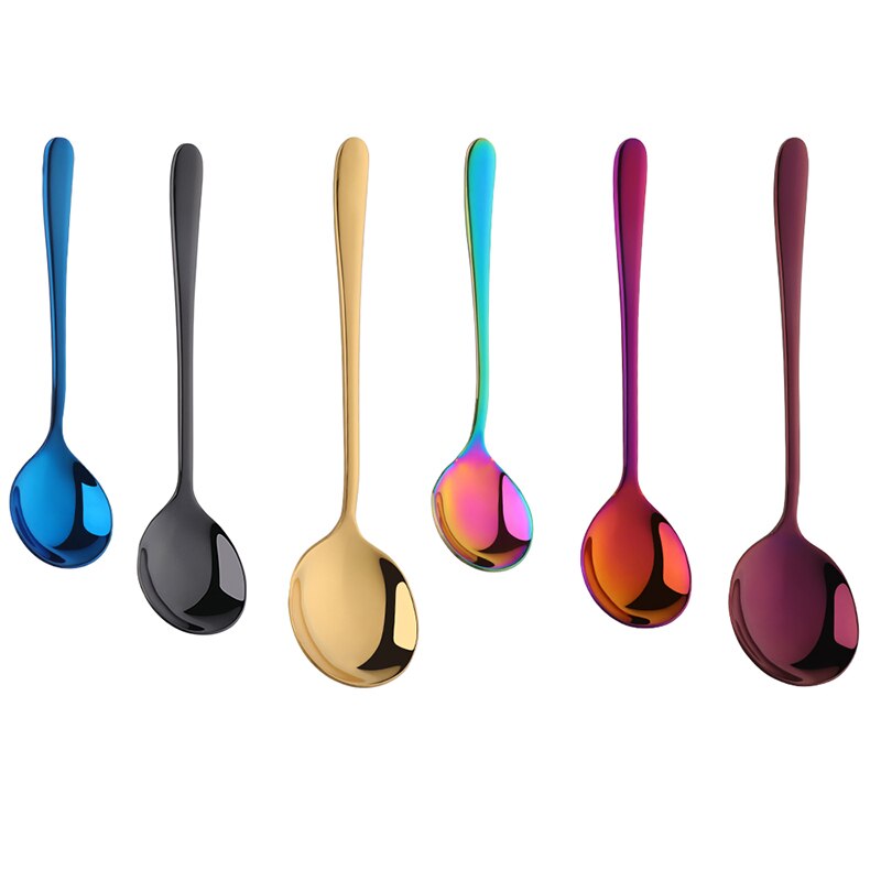3 pçs preço barato espelho polonês colher de mel colheres de degustação de aço inoxidável conjunto colher de jantar colher de sobremesa colher de café utensílios de mesa