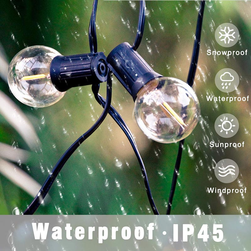 Tungsten Replacement Filament Transparent Light Bulb String Light Bulb Incandescent Light Bulb Wedding Decoration