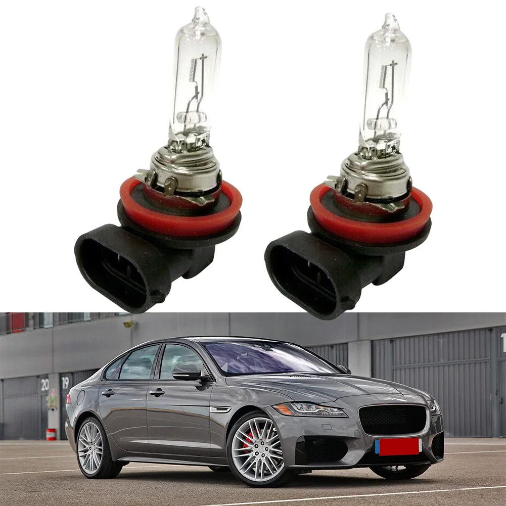 2 uds H8 35W lámpara halógena 4300K luz ámbar lámpara antiniebla de coche 12V bombilla de faros transparentes H8 luz de cabeza de coche luz antiniebla de repuesto