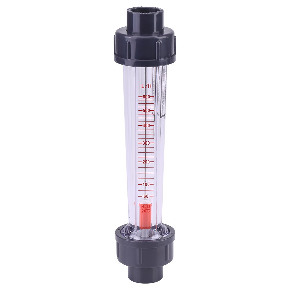 Medidor de flujo de LZS-15 60-600L/H, tubo de plástico, rotámetro de agua líquida, instrumentos de medición de flujo, tubo de prueba de agua DN15
