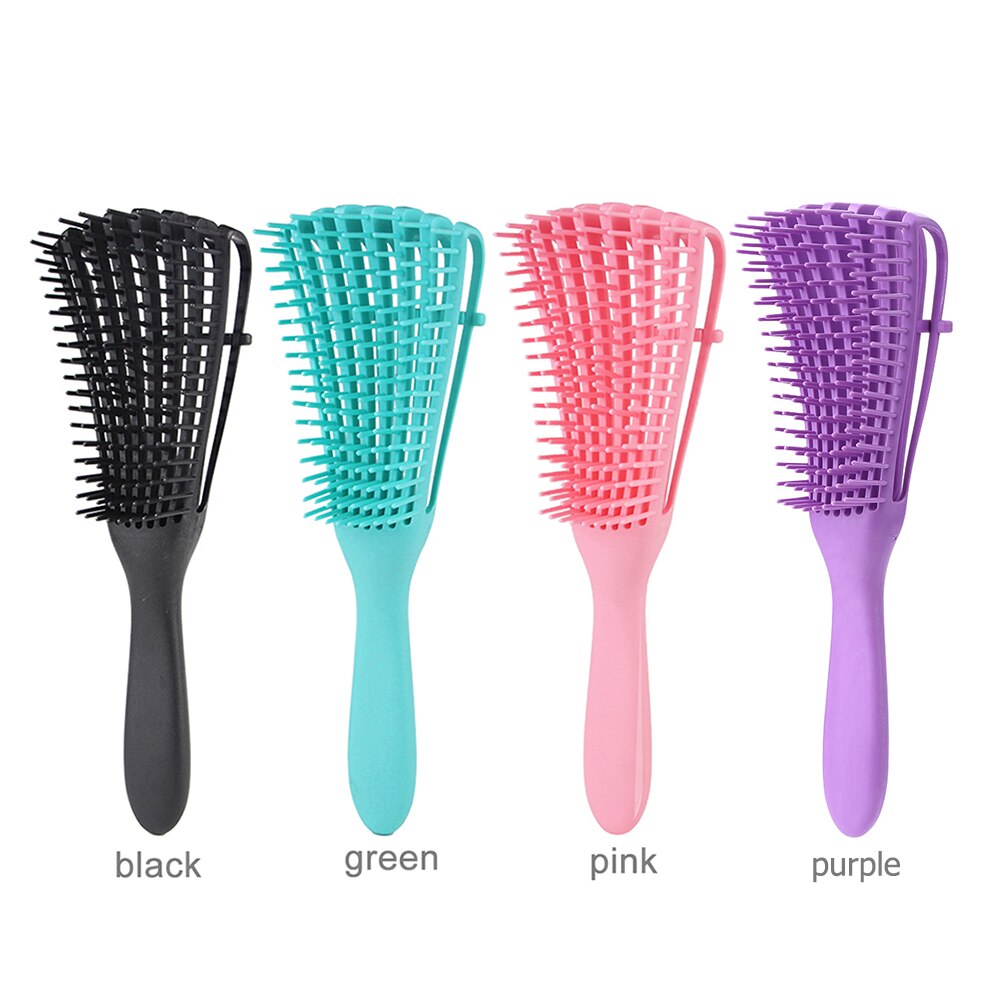 1 pz nuovo cuoio capelluto massaggio pettine spazzola per capelli donne districante spazzola per capelli nodo anti-cravatta spazzola per capelli professionale tipo di polpo pettine