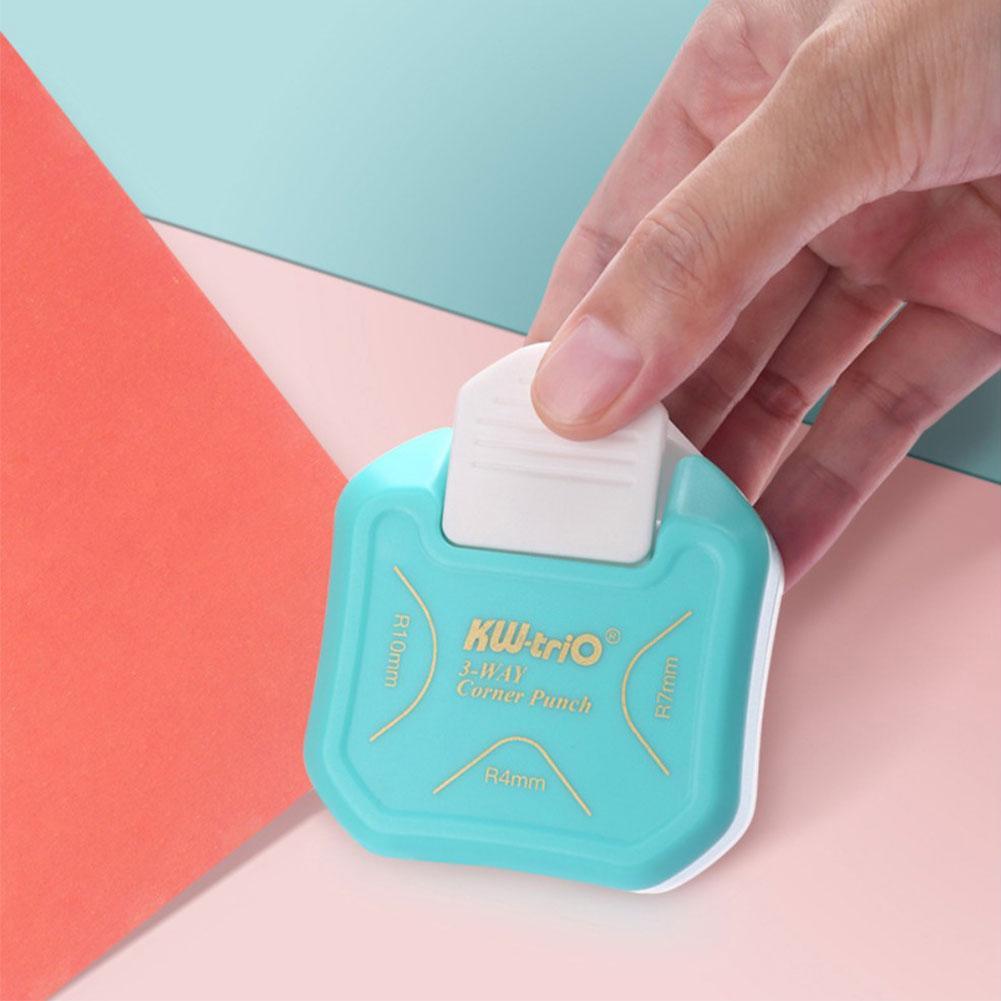 3in1 Corner Cutter Durable Corner Rounder Punch Curved Photo Angle Cutter Paper Craft Laminate DIY Rounder