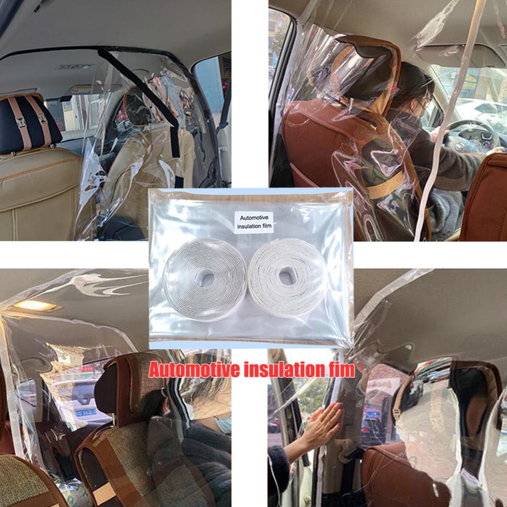 Car Isolation Curtain Sealed Taxi Cab Partition Screen Film Clear PVC Protection Film Anti-dust And Anti-spittle Anti-droplets