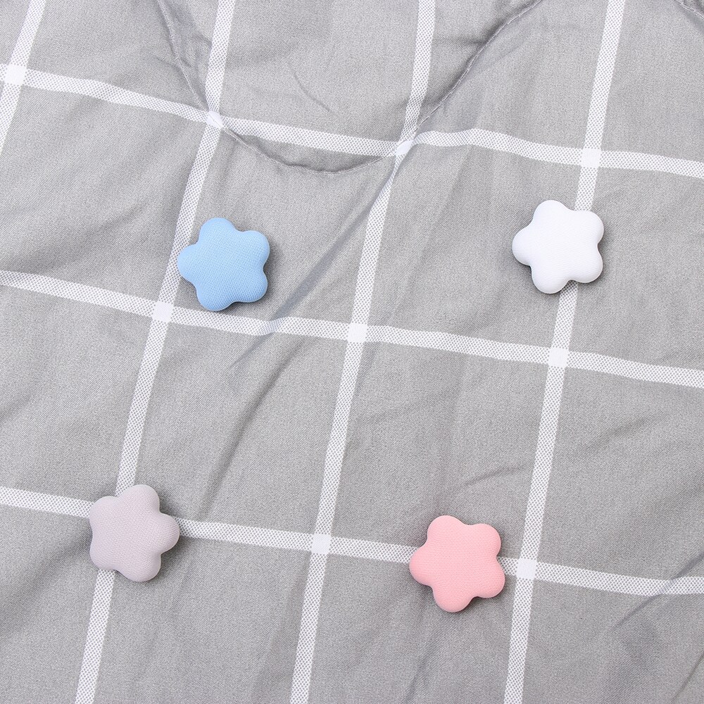 10Pcs Quilt Holder Flower/Heart Shape Non-slip Blanket Clip One Key to Unlock Blankets Cover Fastener Clip Bed Sheet Holder