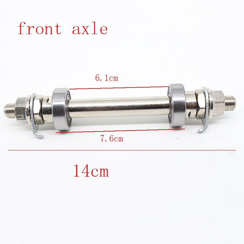 14CM 18CM Bicycle Wheel Hub Axle Front Rear 6000/6200 Bearing Solid Shaft Bicycle Axle Lever Bike Repair Tool Accessories