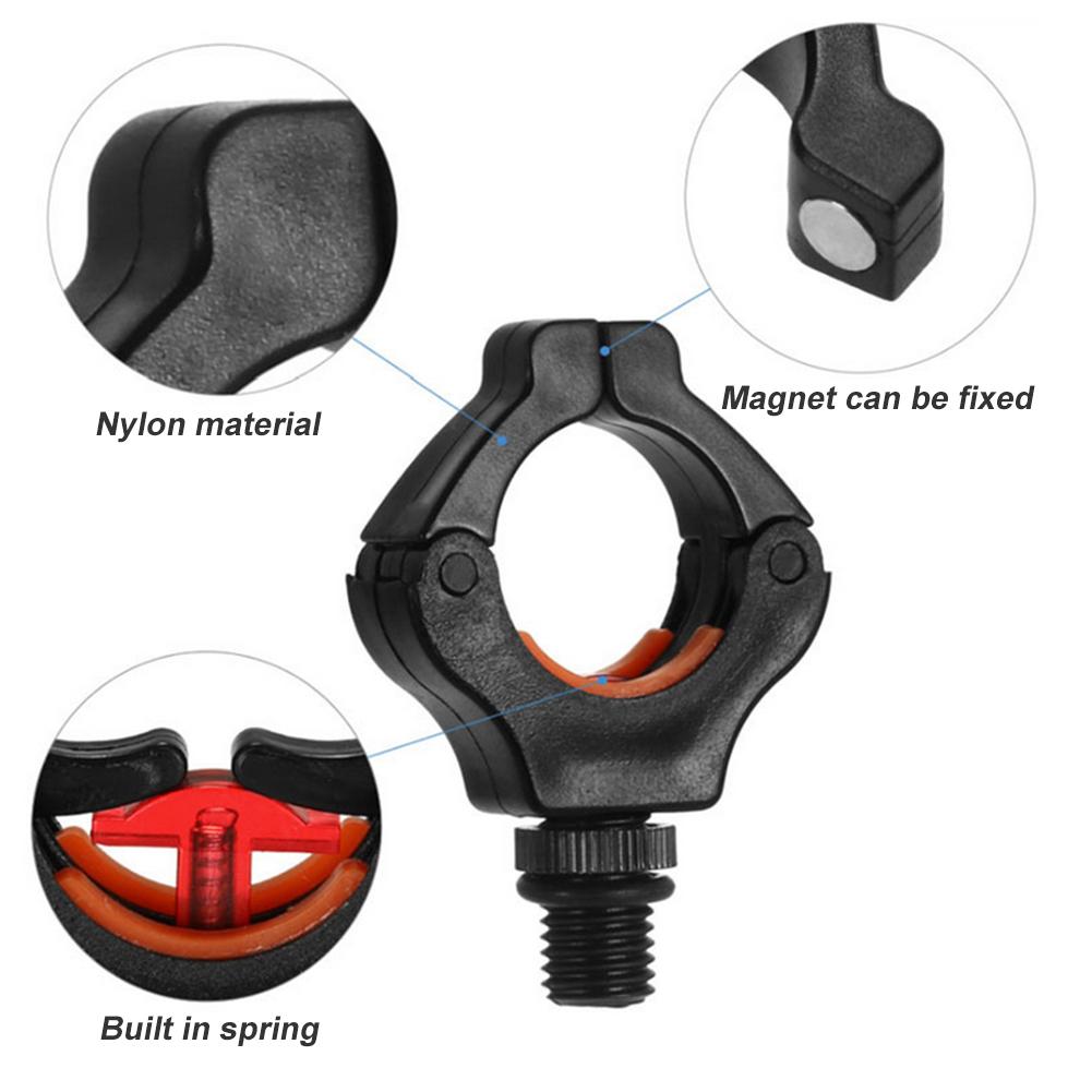 Carp Fishing Rod Rest Head Gripper for Rod Pod Holder with Telescopic Spring Fishing Rod Fixed Holder Head Keep Fishing Rod