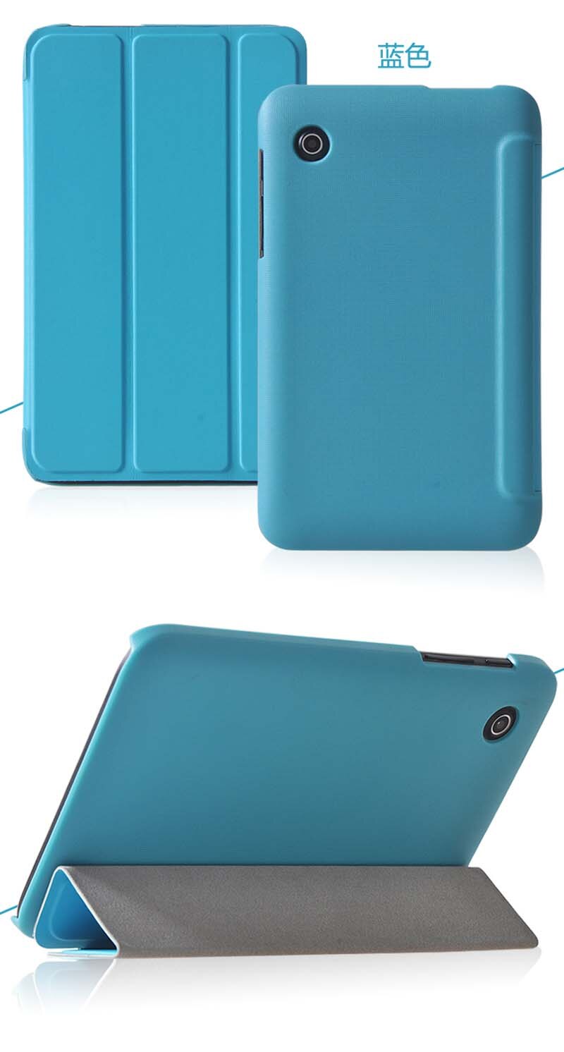 Slim 3-Folder Stand PU Leather Case Flip Business Book Funda Cover For Lenovo Tab A7-30 A3300 A3300-T A3300-HV 7 inch Tablet