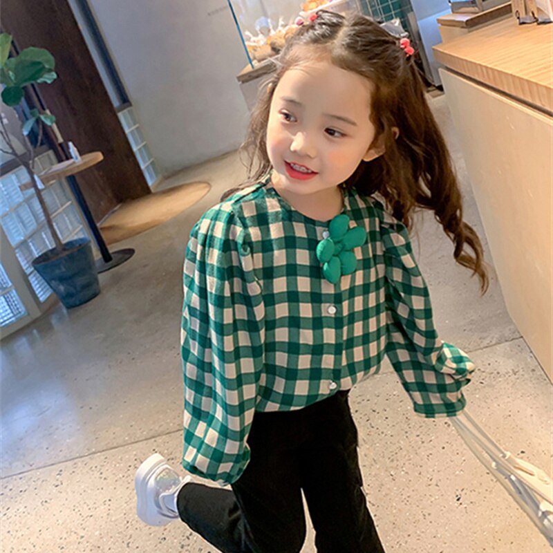 Meisjes Baby Jas Blouse Jas Uitloper 2022 Groene – Grandado