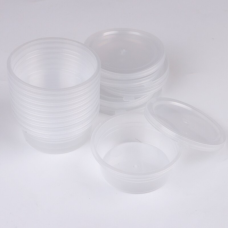 10 stücke 60ml Klar Container Kristall Schlamm Dichtung Kasten Lagerung Kasten Tonne Mischen Kasten