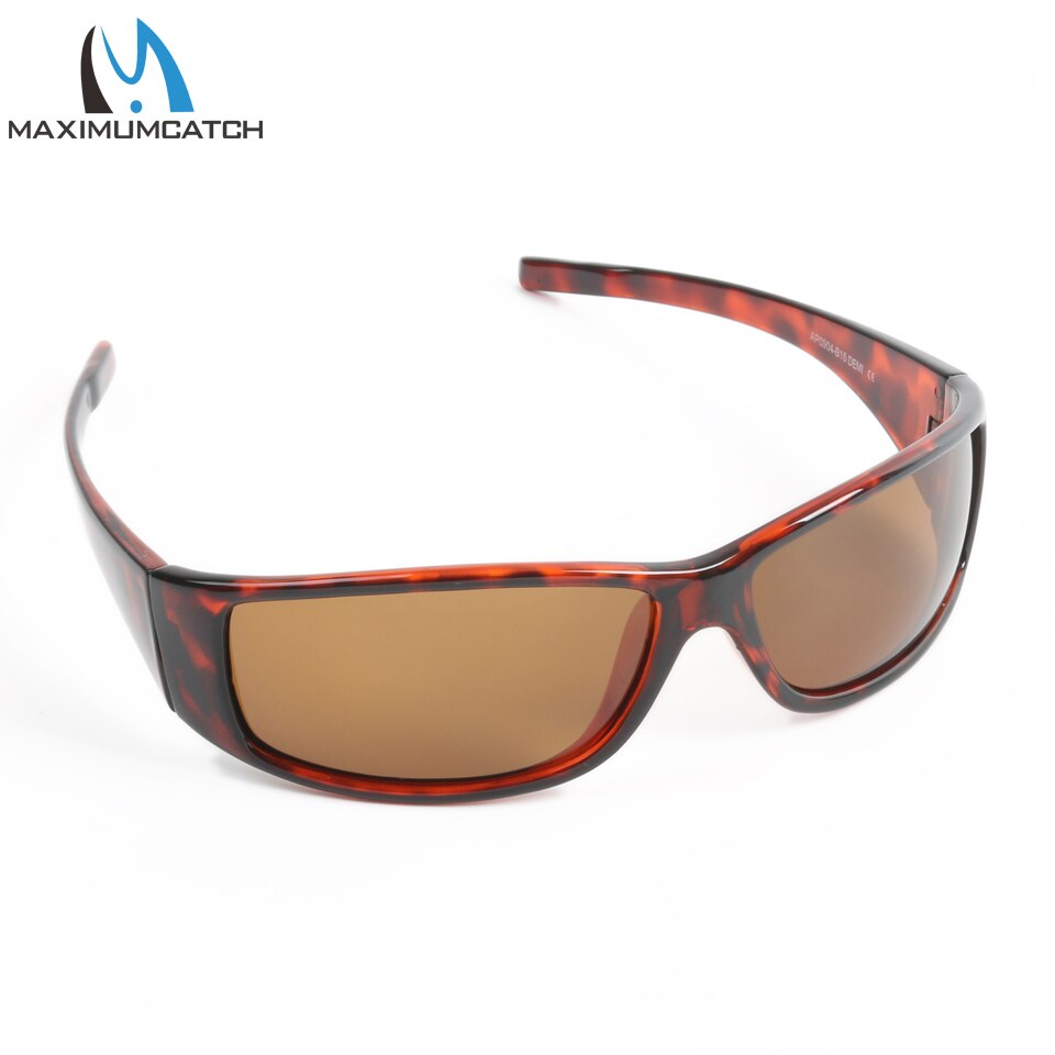 Maximumcatch Tortoise Frame Fly Fishing Polarized Lens Brown Yellow And Gray UV400 Fishing Sunglasses