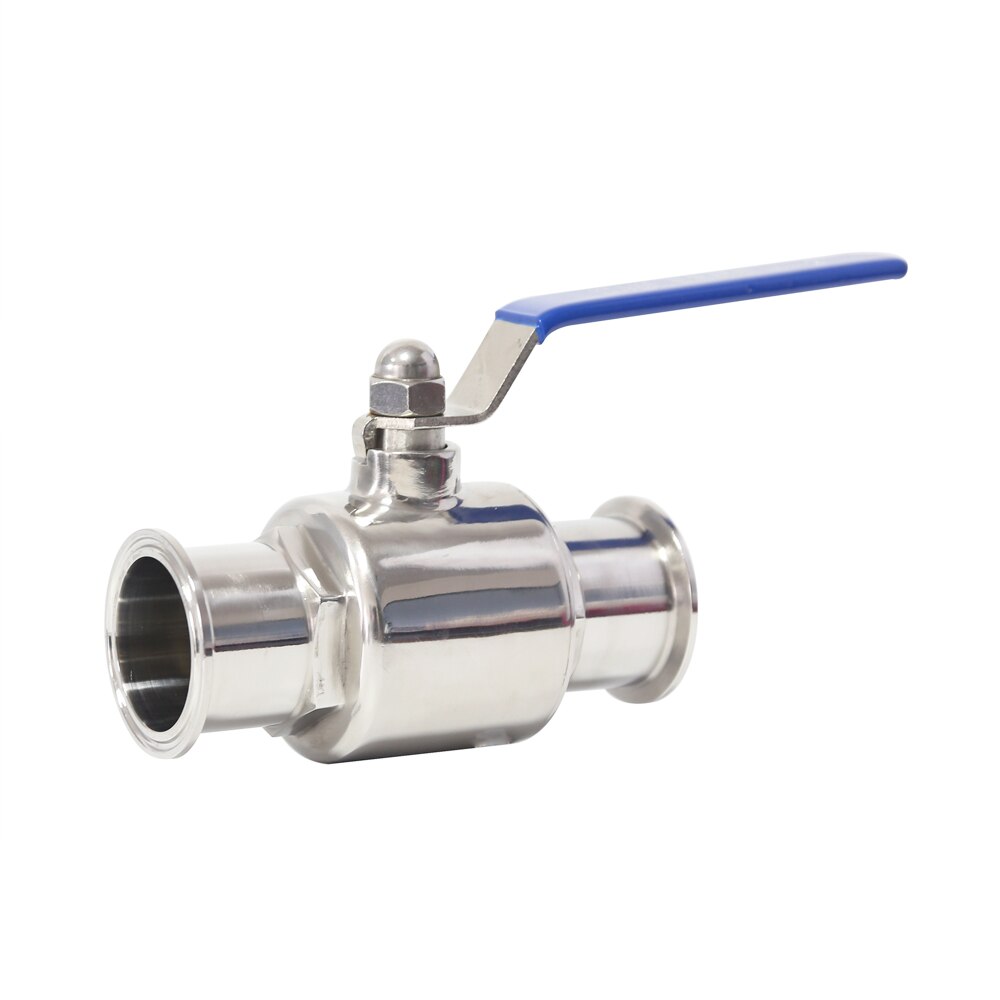 Food grade Ferrule Type For Homebrew Diary Product 2" 1" Inch 304 Stainless Steel Sanitary Ball Valve Tri Clamp 50.5-91mm
