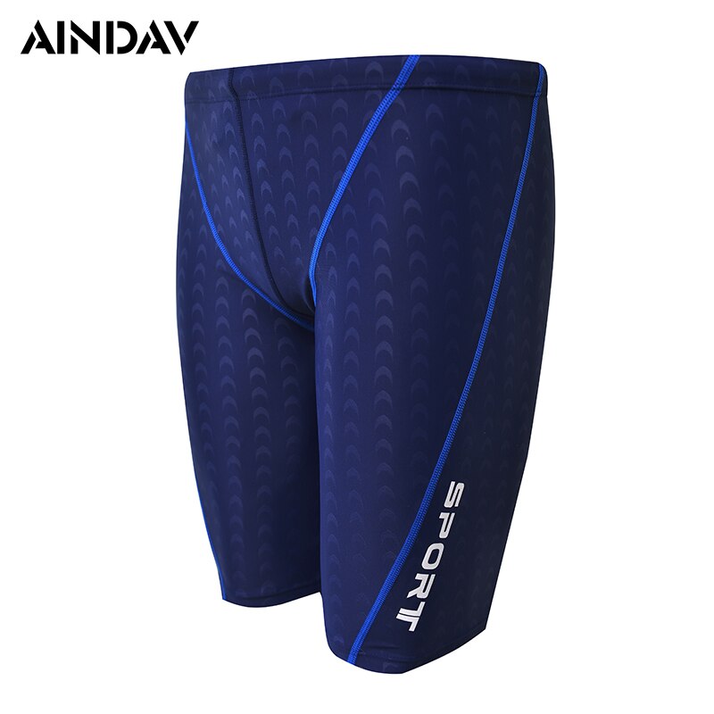 Maillot de bain pour hommes, respirant, short de plage, maillot de bain, demi-pantalon aux genoux, Sunga, grande taille