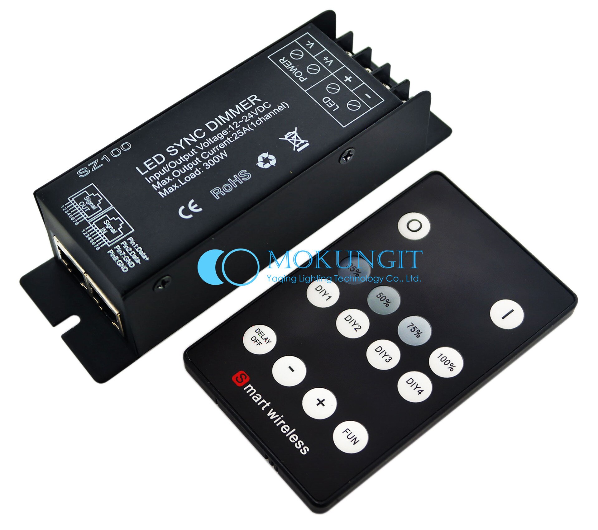 Led Strip SYNC Dimmer DC 12V 24V Constant Voltage RF Wireless Remote Control Led lights Dimming &amp; Speed Controller