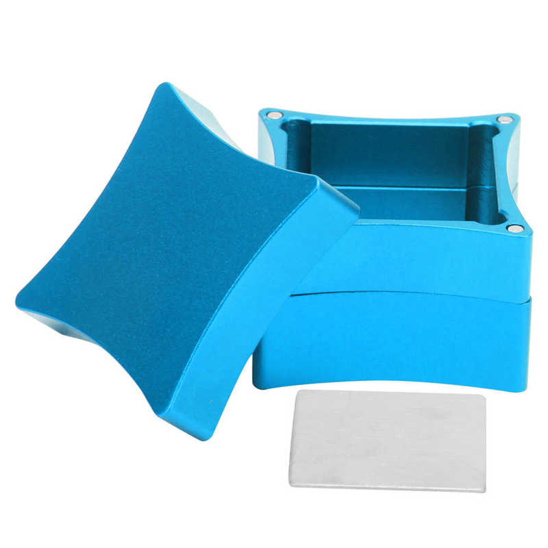 Aluminium Chalk Holder 3cm/1.2in Aluminium Chalk Holder Clip Carrier Case with Strong Magnetic Snooker Accessories: Blue