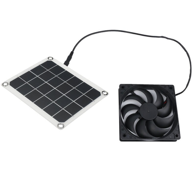 Zonnepaneel Ventilator, 5V10W Waterdichte Zonne-Ventilator, Draagbare Ventilator Voor Campers, Kassen, pet Huizen