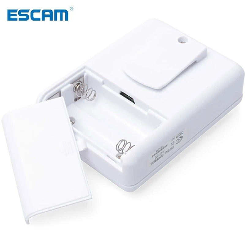 ESCAM draadloos infrarood alarm Deurbel Oprit Patrouille Garagesysteem Bewegingssensor 2 zenders met 1 ontvanger