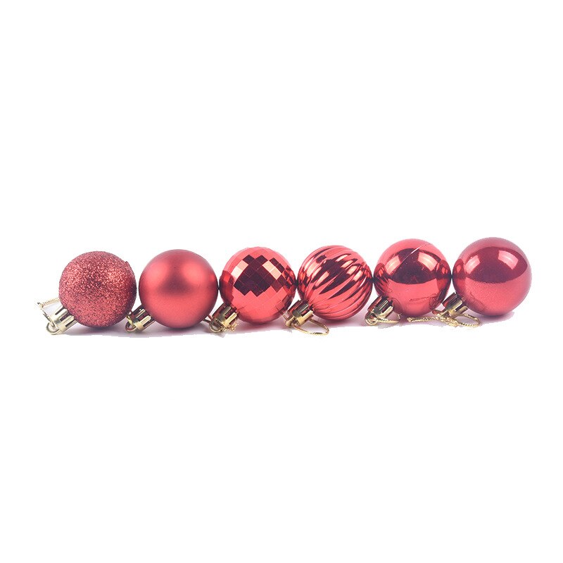 36 Pcs Gold Pink Champagne Red Metallic Christmas Balls Decor Christmas Tree Balls Xmas Decor For Home Year Balls
