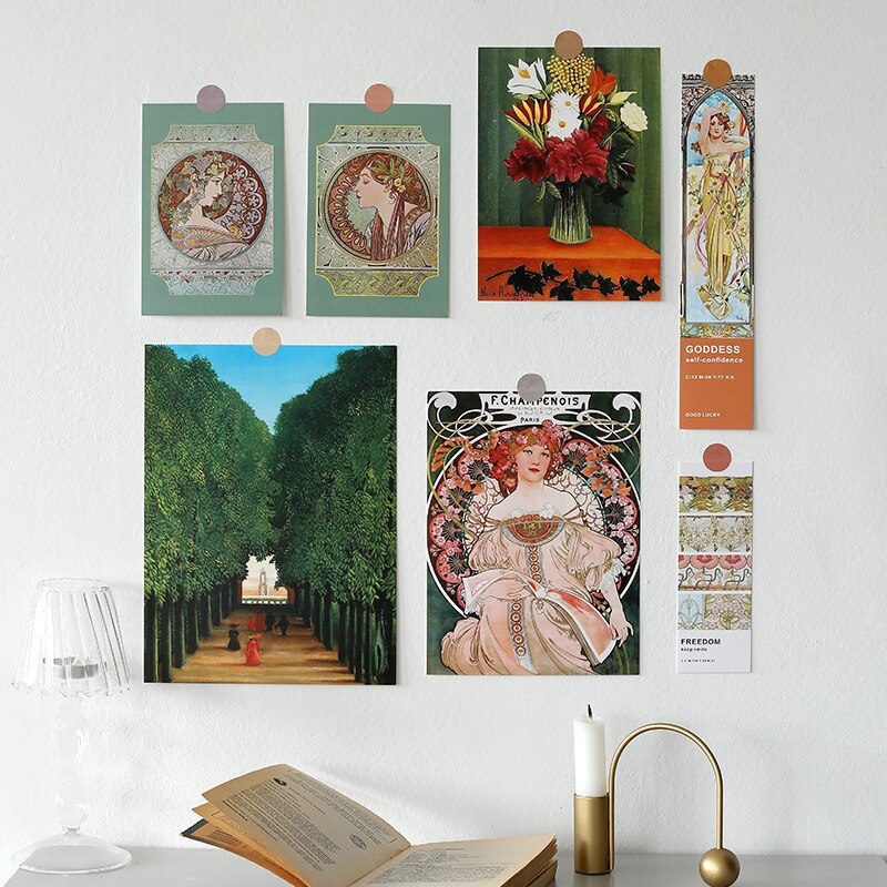 Nordic Eenvoudige Art Postkaart Muur Sticker Fotografie Props Diy Witte Achtergrond Collocatie Kamer Decoratie Kaart Wenskaart: 2