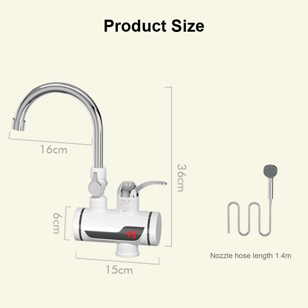 Electric Instant Faucet 360 Degree Rotatable Fast ... – Grandado