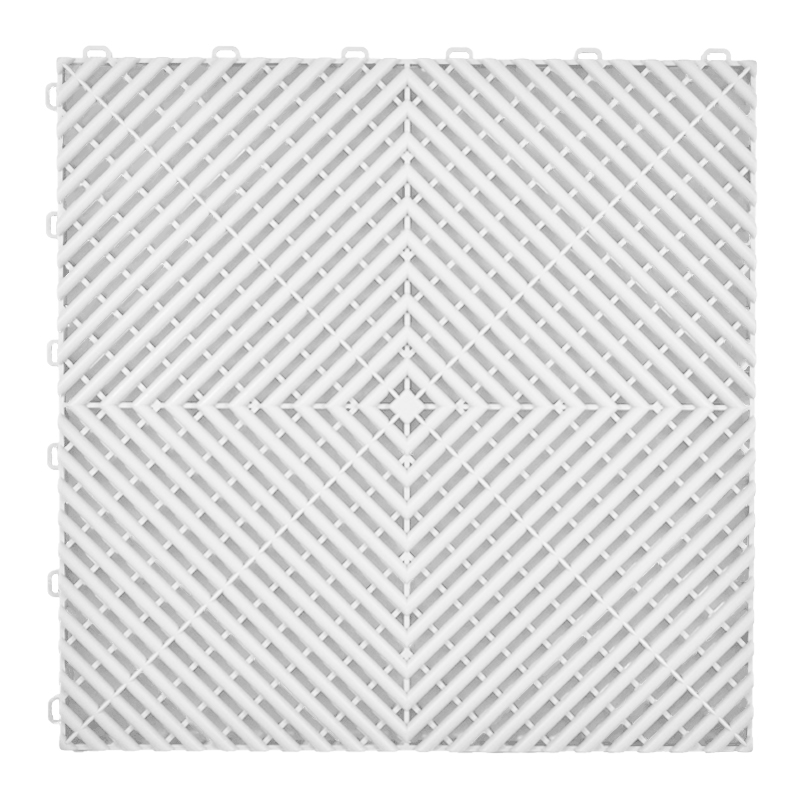 Diy 2025 fábrica mayoristas precio fuerza coche garaje piso rejilla plástico Modular entrelazado azulejos Pp garaje piso azulejos: naranja