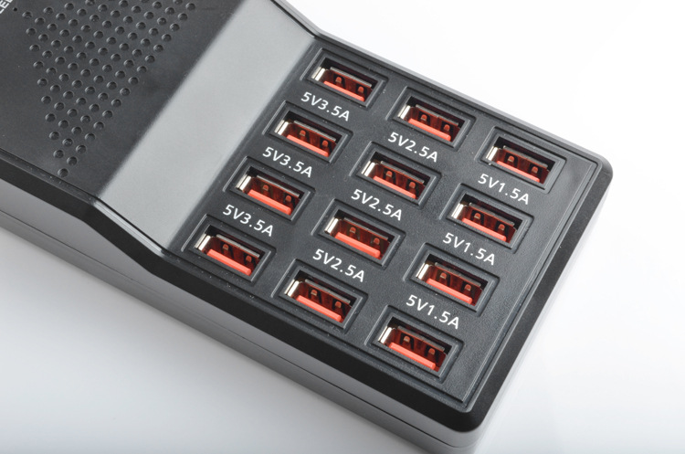 New 5v portable 12 1,5 v-5a port usb wall travel charger usb desktop charger hub multi-port fast adapter universal