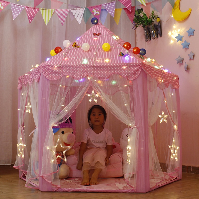 Children's tent Baby Fun play Toy Tent for kids Wigwam House for children Fairy princess castle Christmas Birthday for girl