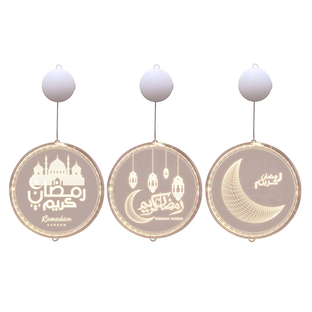 Lanterne Led pour décoration islamique du Ramadan Mubarak, luminaire décoratif d'intérieur, idéal comme