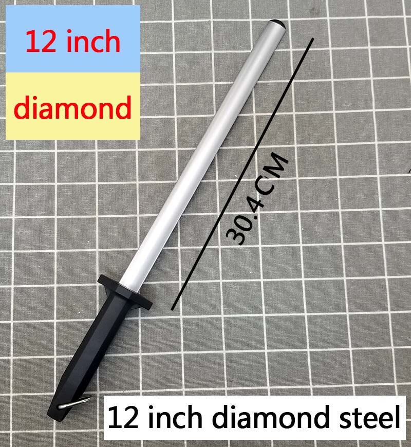 8.5 10 12 inch carbon diamond sharpening rob sharpening stone steel knife sharpener kitchen tools blade sharpener: 12 inch diamond