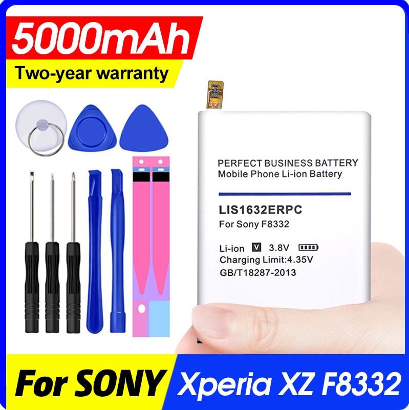 Vervangende Batterij Voor Sony Xperia Xz F8331 F8332 Dual LIS1632ERPC 5000 Mah Telefoon Batterij 4550 Mah