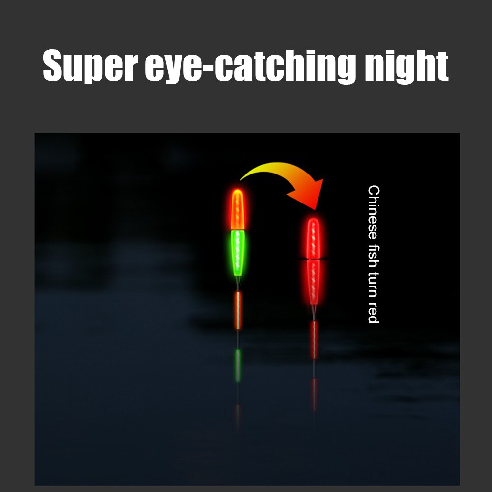 Smart Fishing Float Bite Alarm Fish Bite Bait Gravity Sensor LED Light Color Change Automatic Night Electronic Changing Buoy
