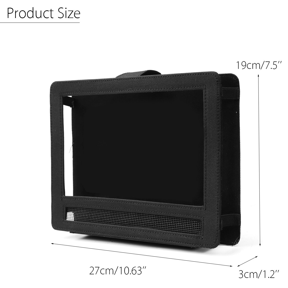10 zoll Oxford Stoff Auto Kopfstütze Halterung Sitz Gurt fallen Tragbare DVD Spieler Schutzhülle Für ipad Tablette Hängen tasche