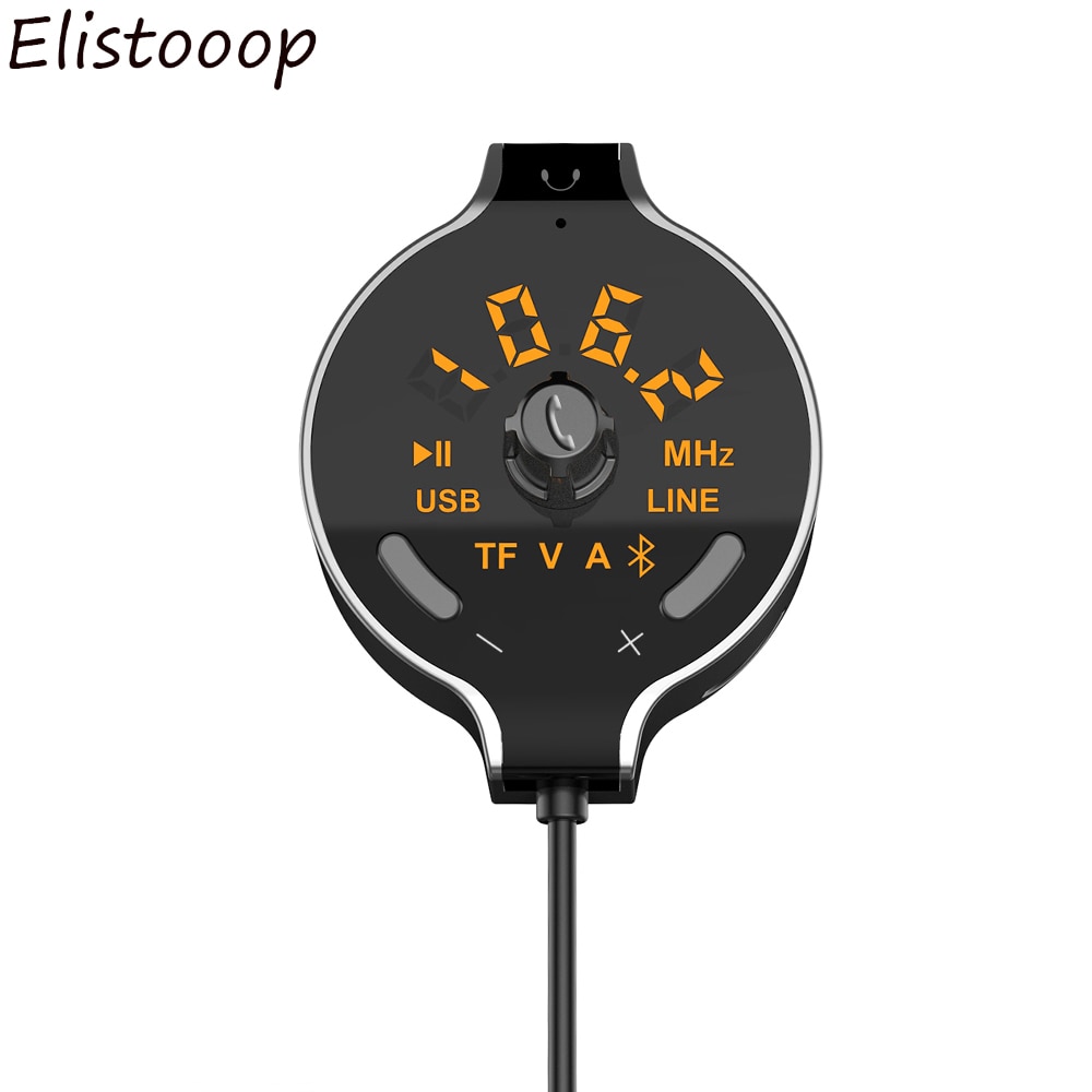 Transmisor Inalámbrico de FM con Bluetooth para coche, modulador de FM, Aux, llamada con manos libres, reproductor MP3, Radio A2DP, adaptador de música, tarjeta TF