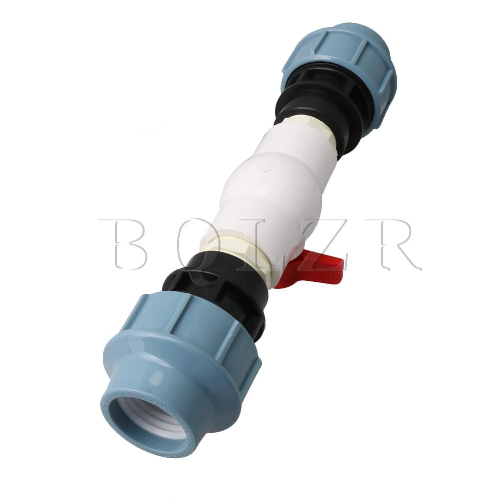 BQLZR T-Handle Shut Off Valve 50mm Plastic Ball Valve for Waste Applications