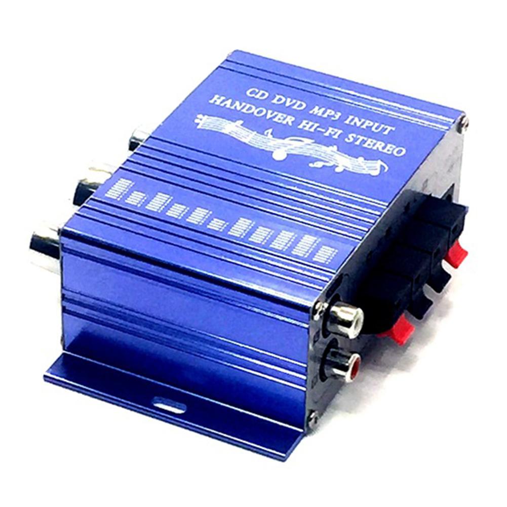 12V 2CH Car radio Amplifier motorcycle radio Mini Hi-Fi Stereo Audio Small Amplifier AMP for Car Motorcycle Modified Accessories
