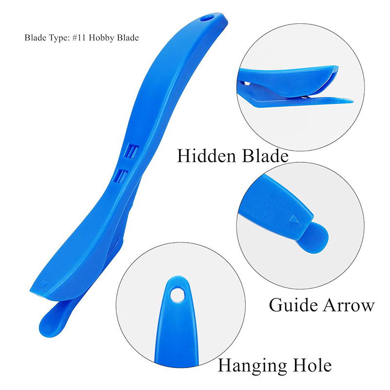 3Pcs Wrapping Paper Cutter Wrap Film Cutter Safety Paper Cutting Tool for Window Tint Car Wrap Craft Making