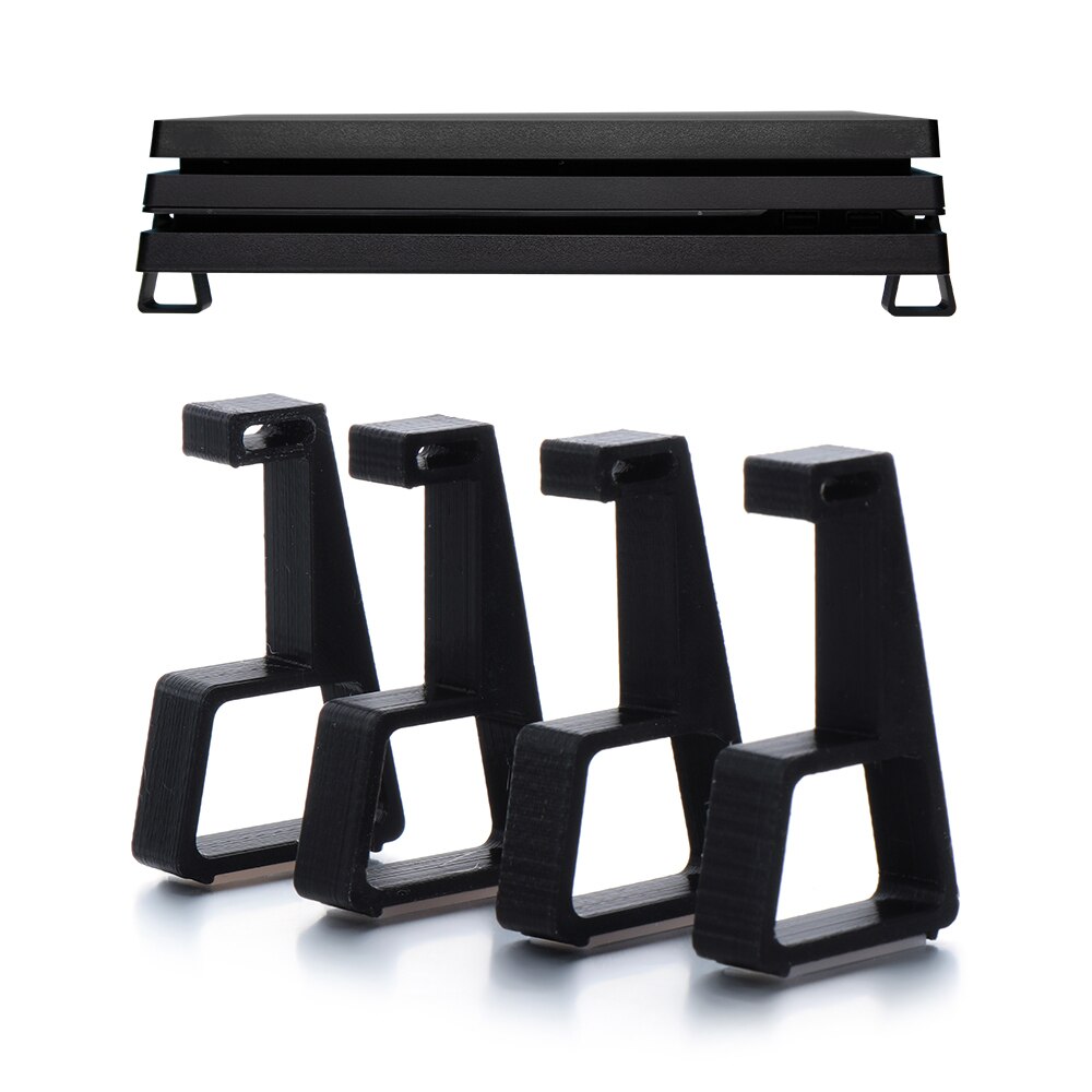 Pieds de refroidissement pour Console, 4 pièces, Support Horizontal, rehausseur, Base, pieds montés à plat, pour accessoires PS4