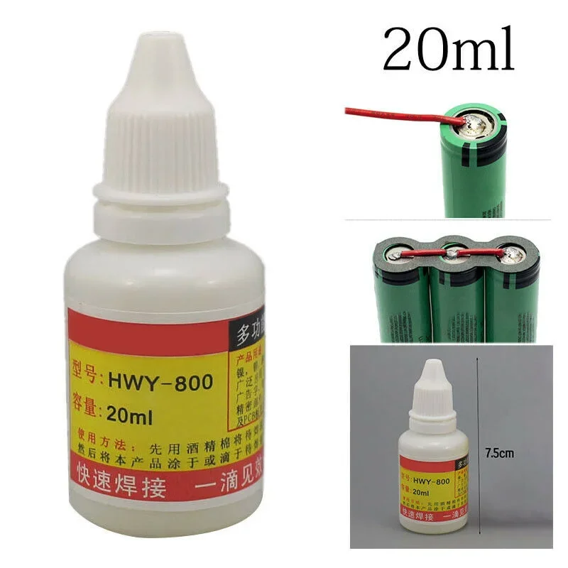 20ml Stainless Steel Flux Soldering Paste Liquid Welding Solder Tool HWY-800 Material, Durable