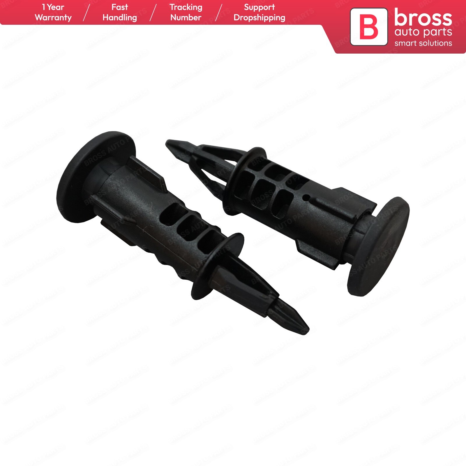 Bross Auto-onderdelen BCF5048 2 Stuks Boot Achterklep Stopper Houder Beugel Clips 8200401454 Voor Renault
