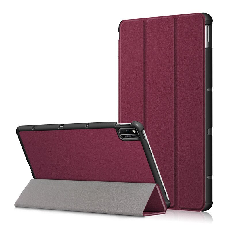 Tablet Case for Huawei MatePad 10 4 10.4 BAH3-W09 BAH3-AL00 Folding Stand Magnetic Smart Cover for Funda Huawei MatePad 10.4: Wine Red