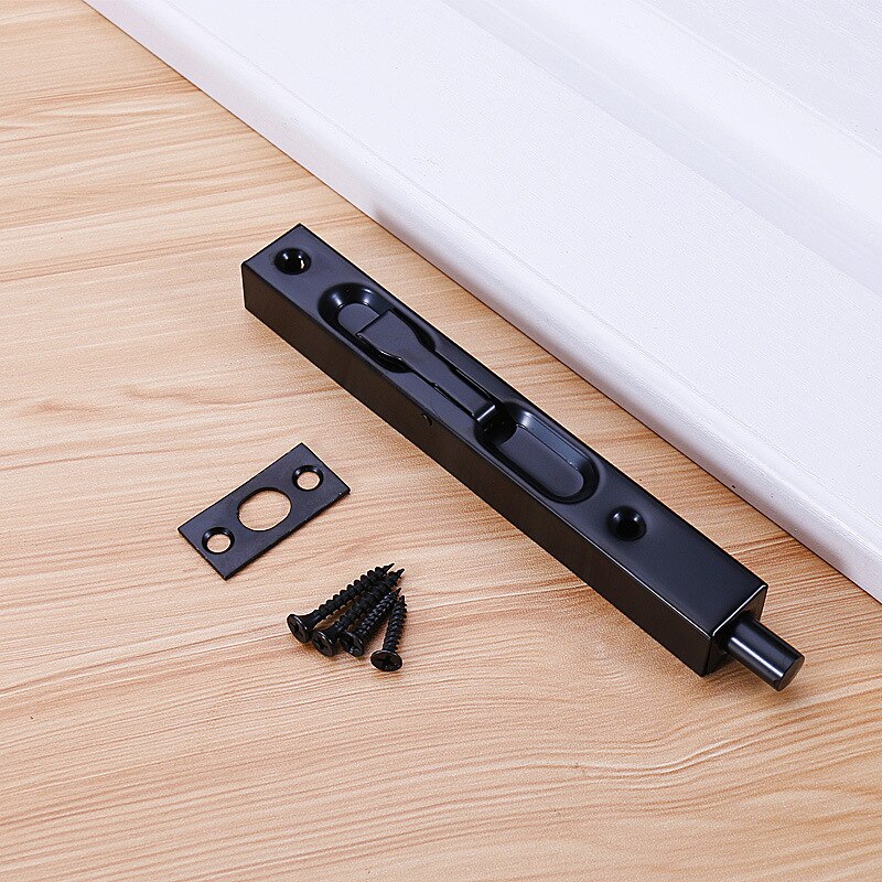 6 inch Stainless Steel Hidden Door Bolt Security Guard Door Latch Sliding Door Lock Bathroom Bolt Dust Proof Hardware: 5