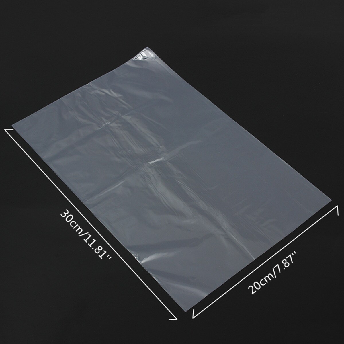 100 st 20 x 30cm mjuk genomskinlig formblåsning pvc värmekrympbara påsar skyddsfilm kosmetisk förpackning plastmaterial