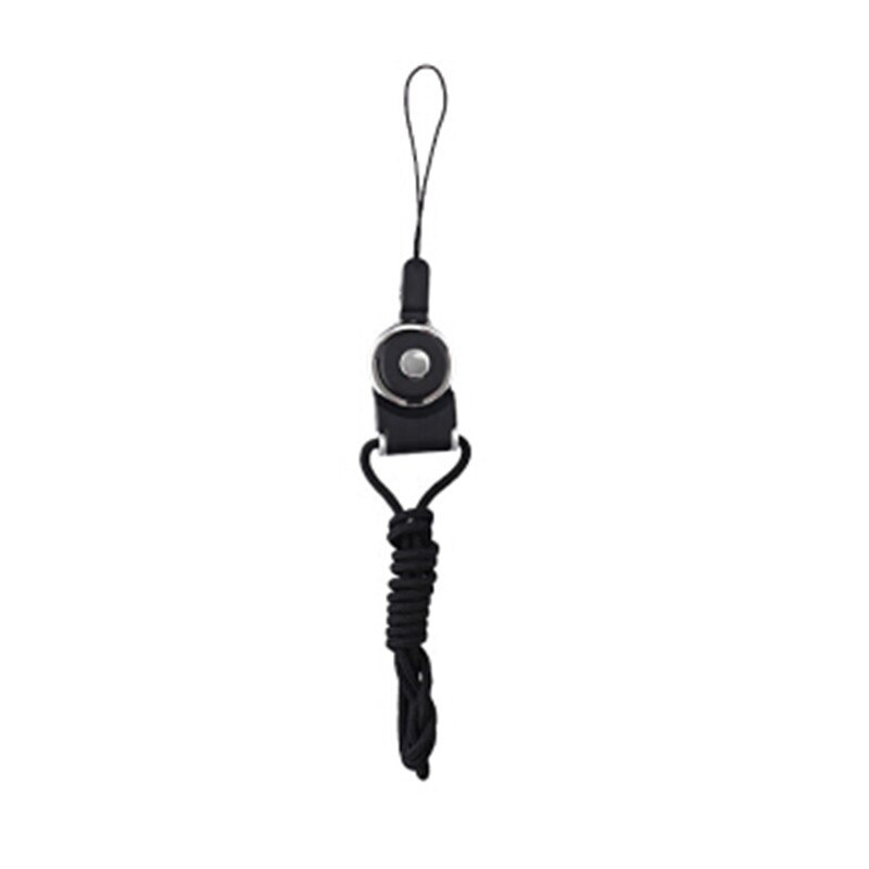 LLavero de cuello para llaves, llavero con correa para el cuello, correa para el cuello, correa para el cuello para teléfono móvil, correa para el cuello, collar para llaves, tarjeta de identificación: Black