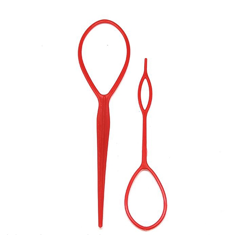 Salon 2-4pcs/set Women Girls Ponytail Creator Plastic Loop Pony Tail Clip Hair Braid Accessories Maker hair Styling Tool: A2